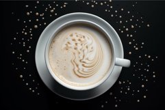 Steamy Hot milk cup. Generate Ai Product Image 1