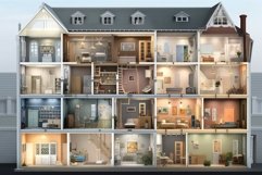 House interior room apartment. Generate Ai Product Image 1