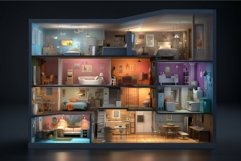 House interior room light. Generate Ai Product Image 1