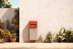 House mailbox wall. Generate Ai Product Image 1