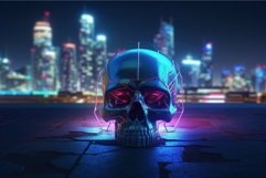 Human skull 3d model. Generate Ai Product Image 1