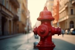Hydrant street city closeup. Generate Ai Product Image 1