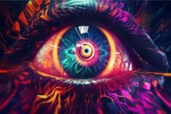 Hypnotic surreal eye. Generate Ai Product Image 1