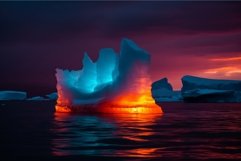 Iceberg neon colors. Generate Ai Product Image 1