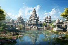 Big indian temple traditional. Generate Ai Product Image 1