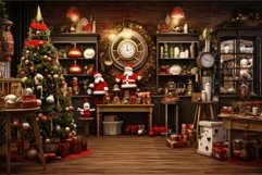 Indoor christmas shop shelf. Generate Ai Product Image 1