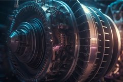 Industrial gas turbine. Generate Ai Product Image 1