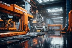 Cavernous Industrial hall. Generate Ai Product Image 1