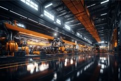Utilitarian Industrial hall. Generate Ai Product Image 1