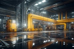 Towering Industrial hall. Generate Ai Product Image 1