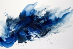 Ink wave watercolor pattern. Generate Ai Product Image 1