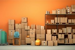 Detailed Inventory mockup background. Generate Ai Product Image 1