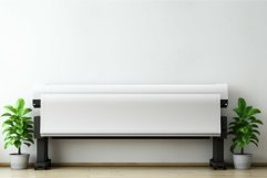 Large format printer mockup. Generate Ai Product Image 1