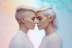 Lgbt couple pastel. Generate Ai Product Image 1