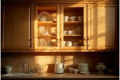 Light wooden cabinet. Generate Ai Product Image 1