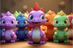 Whimsical Cute dinosaurs kids. Generate Ai Product Image 1