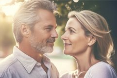 Love couple walking outside. Generate Ai Product Image 1