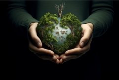 Verdant Love nature planet light. Generate Ai Product Image 1