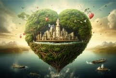 Unspoiled Love nature planet light. Generate Ai Product Image 1