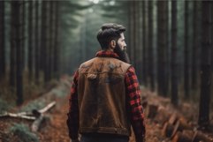 Lumberjack person forest. Generate Ai Product Image 1