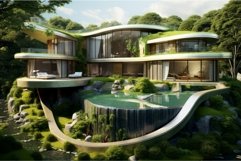 Extravagant Luxury house. Generate Ai Product Image 1