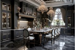 Spacious Luxury kitchen interior. Generate Ai Product Image 1