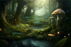 Magic forest plants. Generate Ai Product Image 1