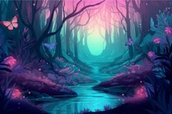 Magical forest butterfly. Generate Ai Product Image 1