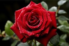 Enchanting Majestic ruby rose. Generate Ai Product Image 1