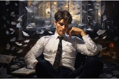 Ambitious Male business manager figure. Generate ai Product Image 1