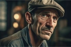 Aged male factory worker portrait. Generate ai Product Image 1