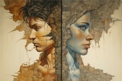 Strong Man and woman. Generate Ai Product Image 1