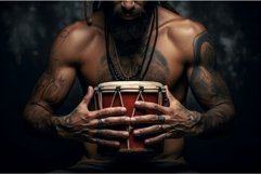 Skillful Man drum folk hands. Generate Ai Product Image 1
