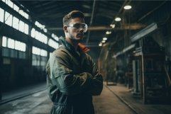 Man factory suit. Generate Ai Product Image 1