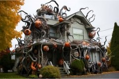 Man halloween house. Generate Ai Product Image 1