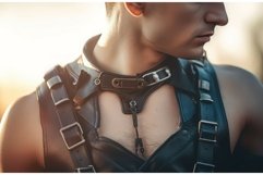 Man leather harness. Generate Ai Product Image 1