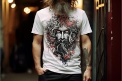 Serious man white tshirt. Generate Ai Product Image 1