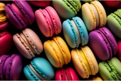 Whimsical Many colorful macarons. Generate Ai Product Image 1