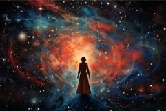 Limitless Many galaxy at night. Generate Ai Product Image 1