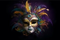 Mardigras mask opera. Generate Ai Product Image 1