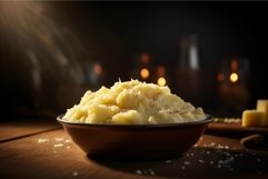 Mashed potatoes bowl fresh. Generate Ai Product Image 1