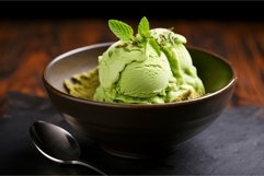 Refreshing Matcha ice cream. Generate Ai Product Image 1