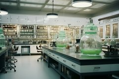 Technologically-advanced Futuristic organic laboratory. Gene Product Image 1