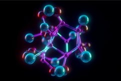 Medical studies molecular structures. Generate ai Product Image 1