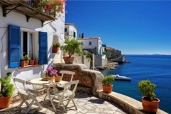 Mediterranean house. Generate Ai Product Image 1