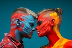Bold Men couple colors. Generate Ai Product Image 1