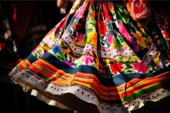 Mexican colorful skirt. Generate Ai Product Image 1