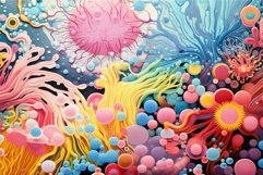 Colorful microbiome. Generate Ai Product Image 1