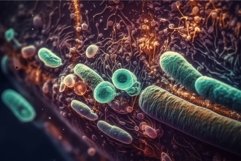 Colorful microbiome view. Generate Ai Product Image 1
