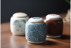Ceramic tea caddies. Generate Ai Product Image 1
